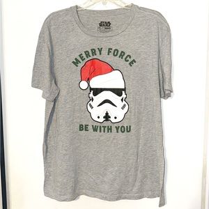 Star Wars Gray Merry Force Tee